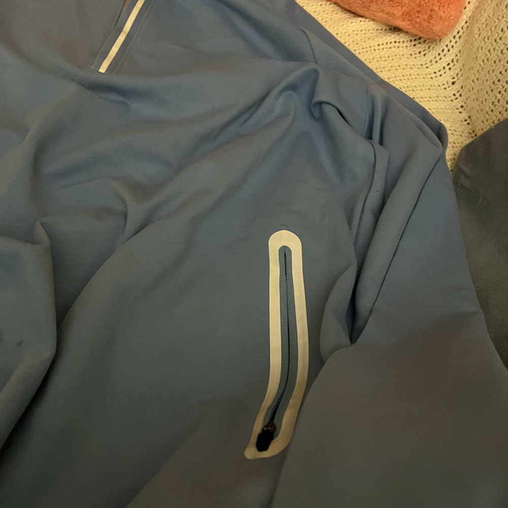 Bugatchi Light Blue Quarter-Zip Jacket - image 3